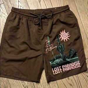 Men's Brown Shorts